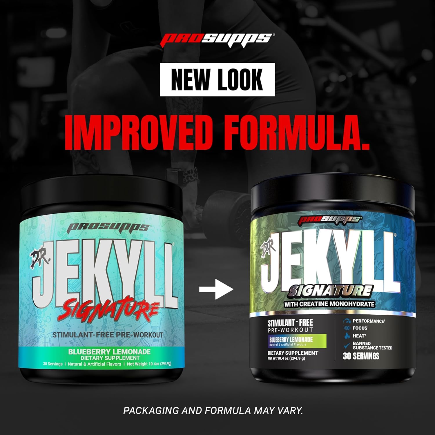 PROSUPPS Dr. Jekyll Signature V2 Pre Workout Powder with Creatine - Stim-Free Preworkout Supports Focus & Endurance - Caffeine-Free Gym & Fitness Supplements (Blueberry Lemonade, 30 Servings) - Image 7