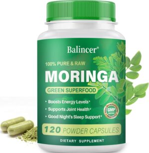 Moringa Powder Capsules, Pure Morin...