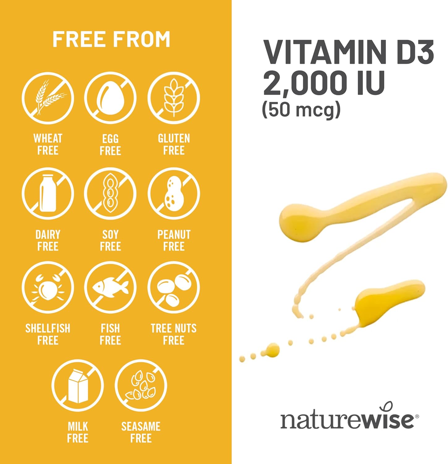 NatureWise Vitamin D3 2000iu (50 mcg) 1-Year Supply for Immune Support, Healthy Muscle Function, and Bone Health - Non-GMO, Gluten Free in Organic Extra Virgin Olive Oil, (Mini Softgel), 360 Count - Image 9