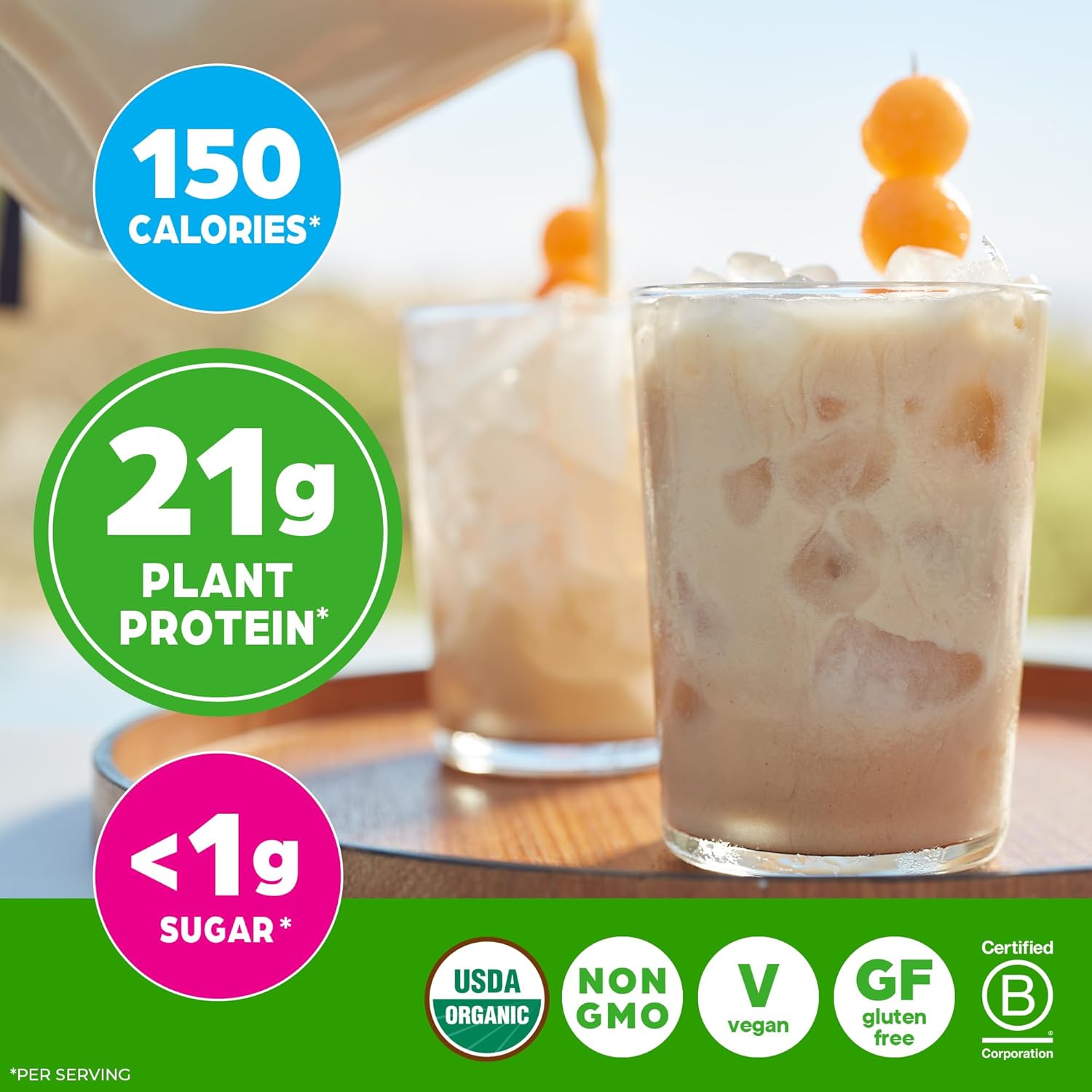 Orgain Organic Vegan Protein Powder, Horchata - 21g Plant Based Protein, 9g Prebiotic Fiber, Low Net Carb, No Lactose Ingredients, No Added Sugar, Non-GMO, For Shakes & Smoothies, 2.03 lb - Image 6