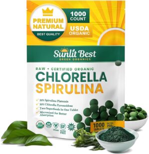Sunlit Best Chlorella Spirulina Tab...