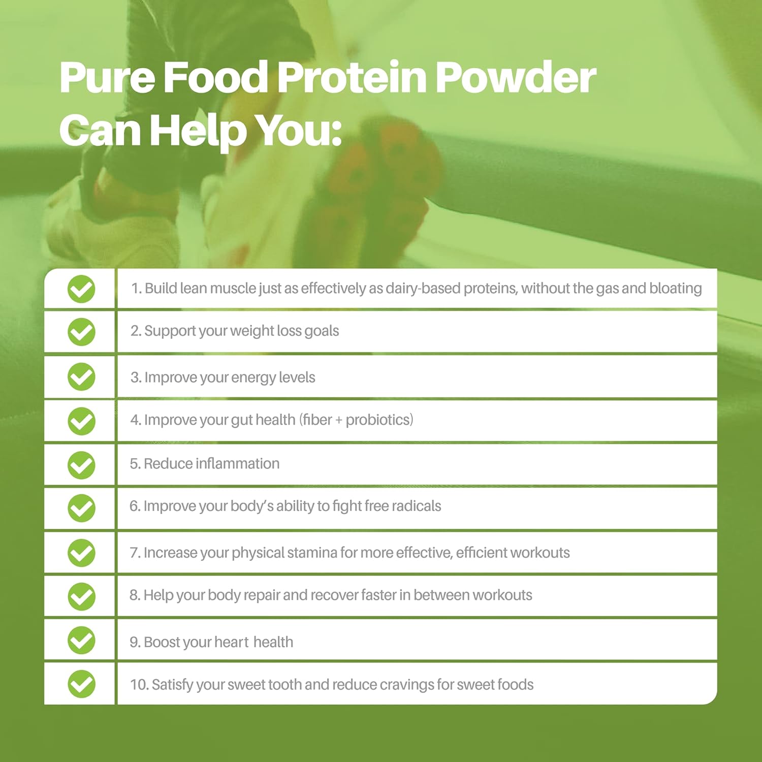 Pure Food Real Meal Vegan Protein Replacement Powder - Organic Plant-Based Gluten-Free Low-Carb High-Fiber No-Sugar Formula - 530 Gram Raw Cacao (Chocolate) Flavor - Image 6