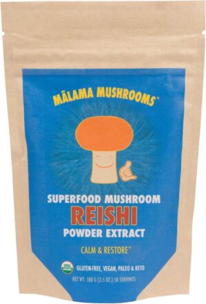 Malama Organic Reishi Mushroom Powd...