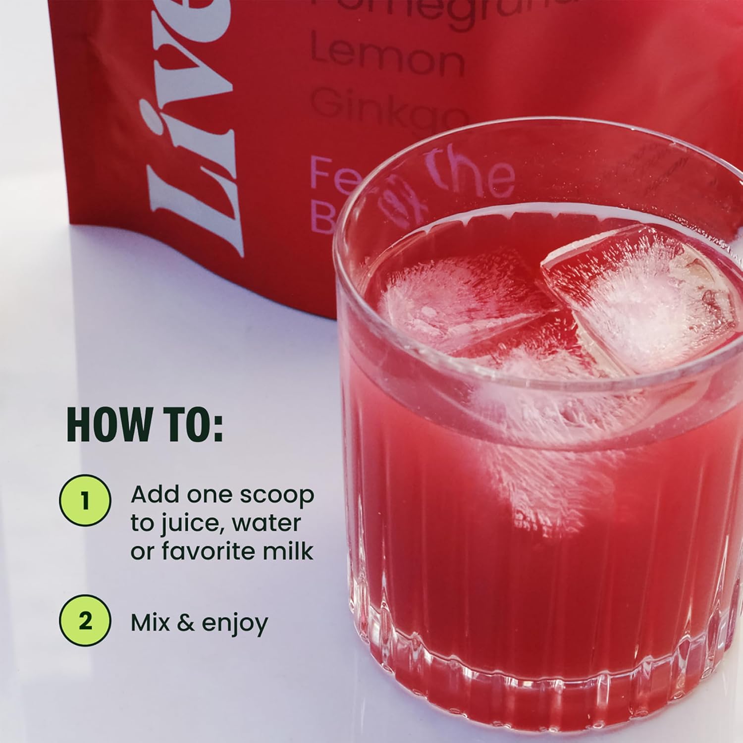 LIVE IT UP | Feel the Beet: Beetroot Powder with Superfood Vitality Blend | Supports Energy, Endurance, and Clarity | Contains Ginkgo, Beetroot, Plant-Based Nitrates, Antioxidants, and Adaptogens - Image 6