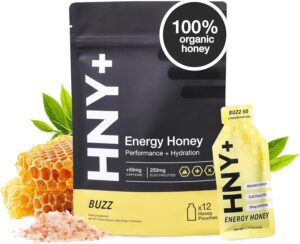 HNY+ Buzz Organic Honey Energy Gel ...