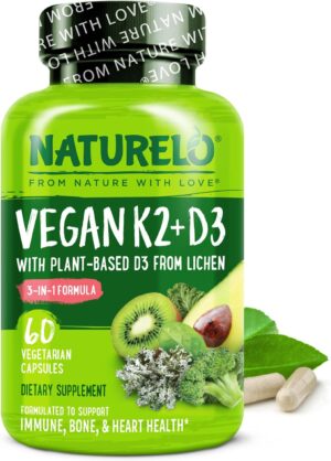 NATURELO Vitamin D3 K2 – Vega...