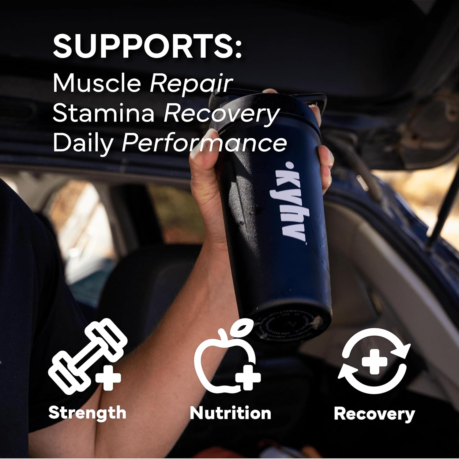 Recovery Plant Based Protein Powder, Vanilla Flavor - 20g Complete Vegan Protein, 0g Sugar, 120 Calories, Supports Muscle Recovery & Strength, Dairy Free, Gluten Free (1.75 lb) - Image 6