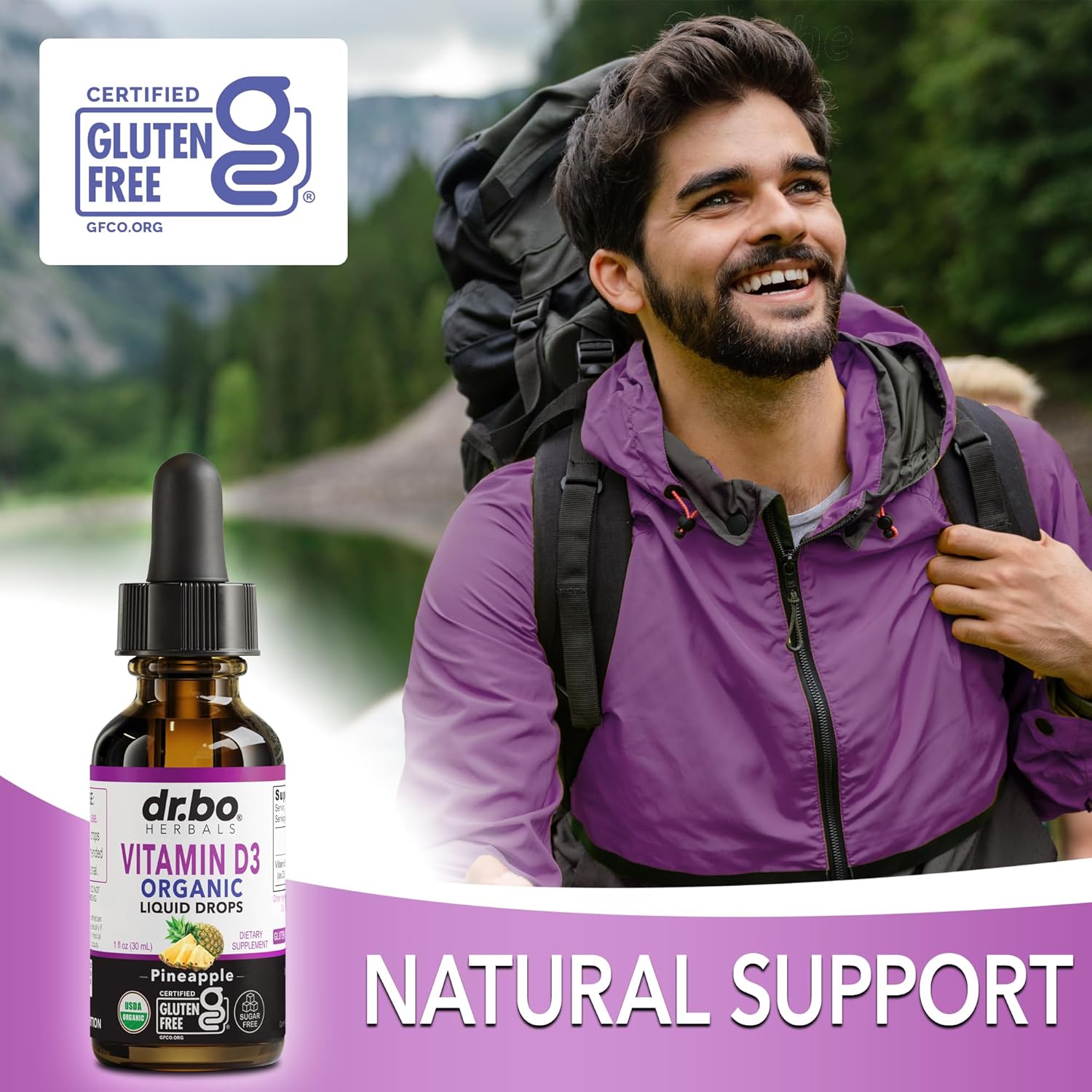 Vitamin D3 Liquid Drops Organic - Vegan VIT D Liquid Vitamin D for Adults & Kids Oil 4000 IU Vegan Organic D3 Drops Sublingual Supplement - Immune & Bone Health VIT Supplements, Non-GMO 30 Servings - Image 5