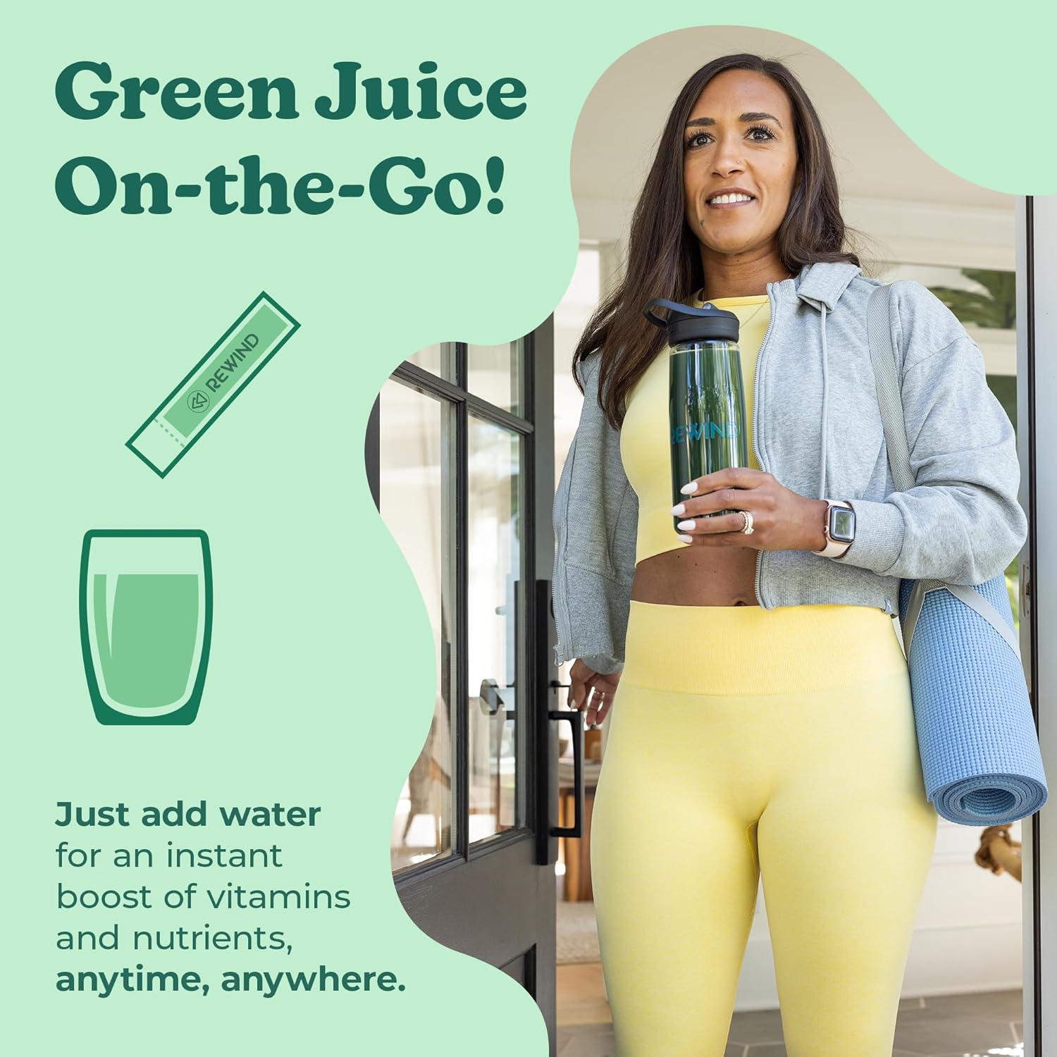 Rewind Best Tasting Vita Variety Sample Stick Pouch - Super Greens Powder Packets - Delicious Green Juice Drink Mix with Amazing Flavor - Over 40 Superfoods - Variety Pack (12 Sticks) - Image 4