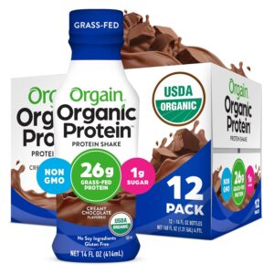 Orgain Organic Protein Shake, Grass...