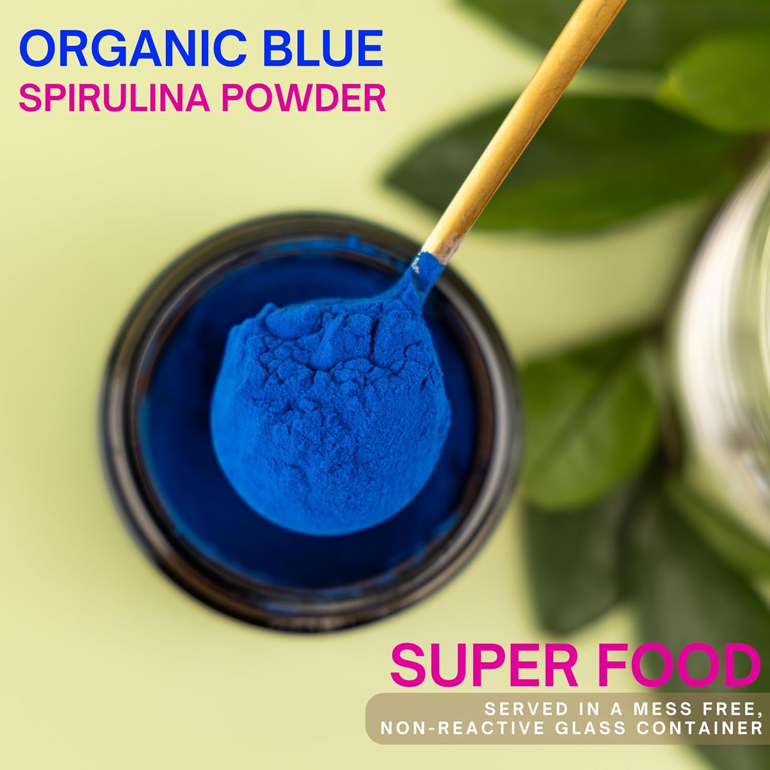 Eleven TLC, Organic Blue Spirulina Powder, Flavorless, Superfood, Vitamins + Minerals, Espirulina Azul en Polvo, Plant Protein, Non-GMO, Non Messy Glass Jar, 1.24 Ounce 35 Servings - Image 4