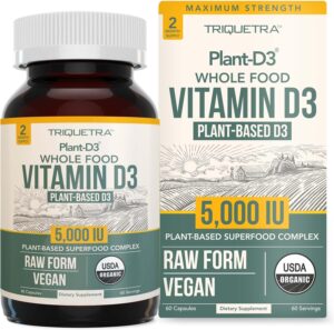 Organic Vitamin D3 5,000 IU –...