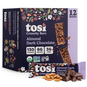 Tosi Nut Bars, Almond Dark Chocolat...