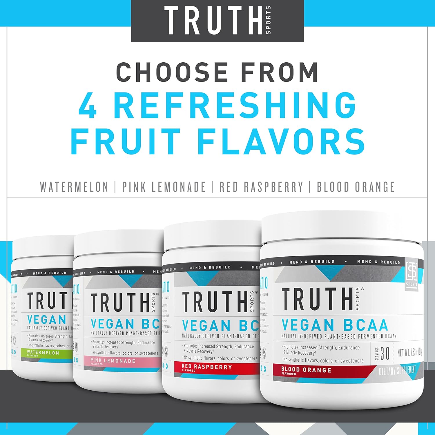 Truth Nutrition Vegan BCAA Powder- 2:1:1 Ratio Natural BCAAs Amino Acids Powder for Energy, Muscle Building, Post Workout Recovery Drink for Muscle Recovery (Blood Orange, 30 Servings) - Image 8