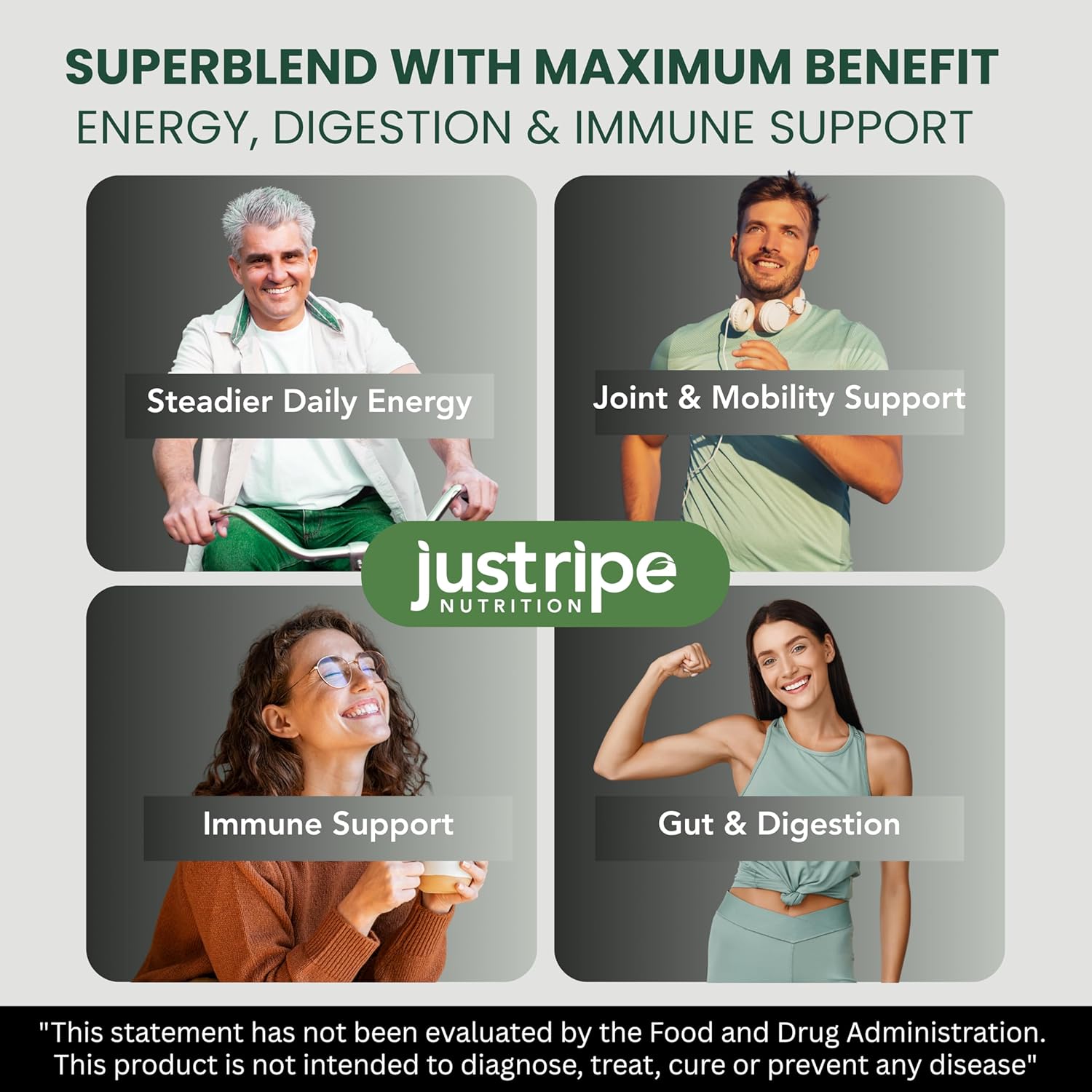 Field of Greens Superfood Powder with Organic Spirulina, Chlorella, Beet Root Powder - Bacillus Coagulans Probiotic, A Plant-Based Mix Supporting Gut Health, Immunity, 28 Scoops - Unflavored - Image 5