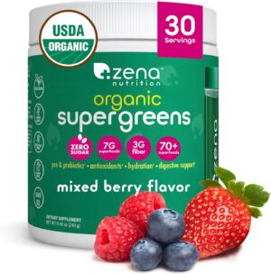 Zena Nutrition Organic Super Greens...
