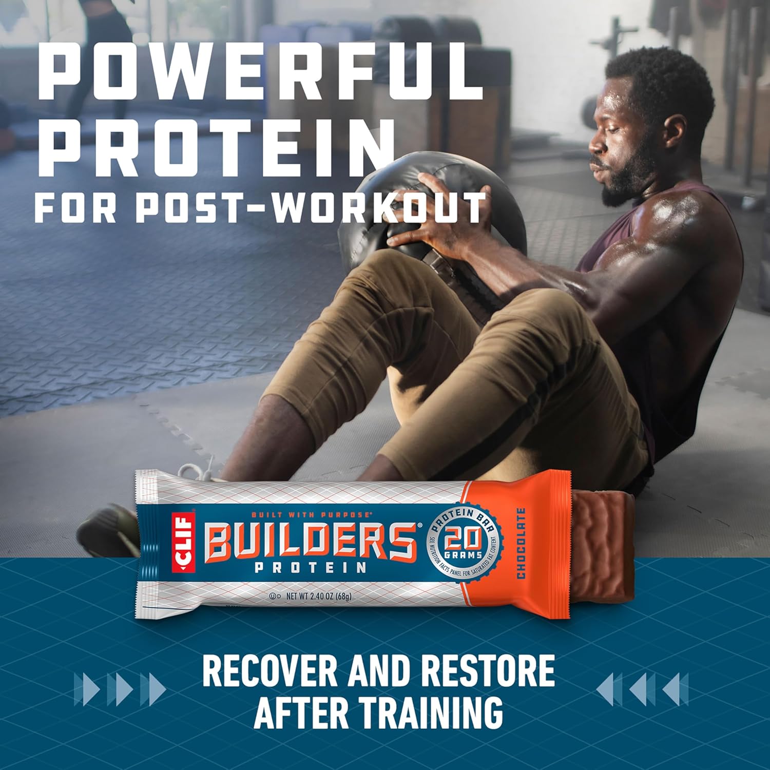 Clif Builders Protein Bars - Variety Pack - 20g Plant Based Protein - Gluten Free - Non-GMO - Low Glycemic - No Artificial Sweeteners - 2.4 oz. (12 Count) - Image 6