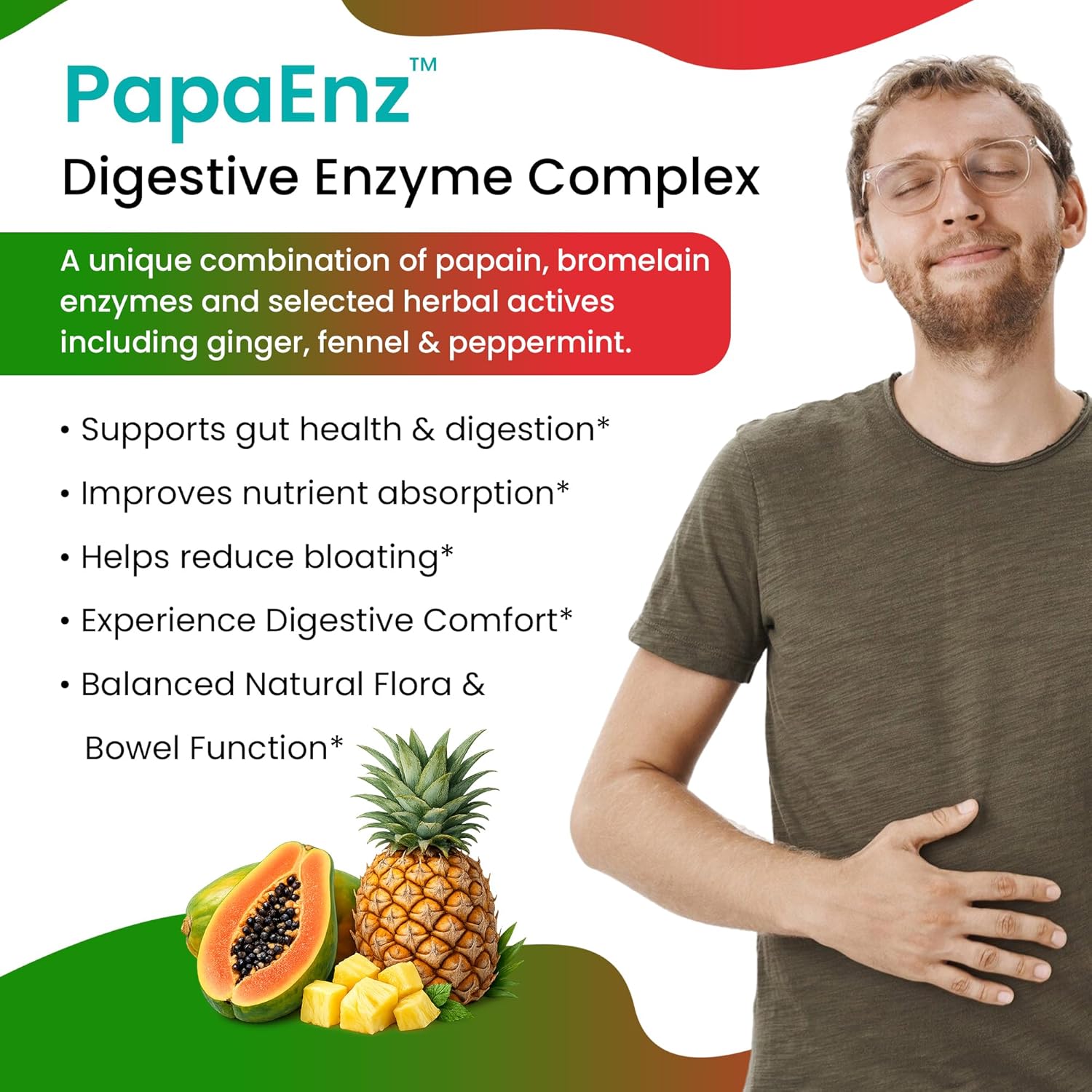 Organic Veda Super Greens & Reds Capsules - Organic Superfoods, Daily Greens, Red Juice, Fruits & Vegetables Supplement - Papaya Enzymes, Digestive Herbs, Bromelain, Antioxidants - 120 Veggie Capsules - Image 5
