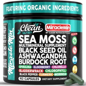 Clean Nutra Organic Sea Moss Capsul...