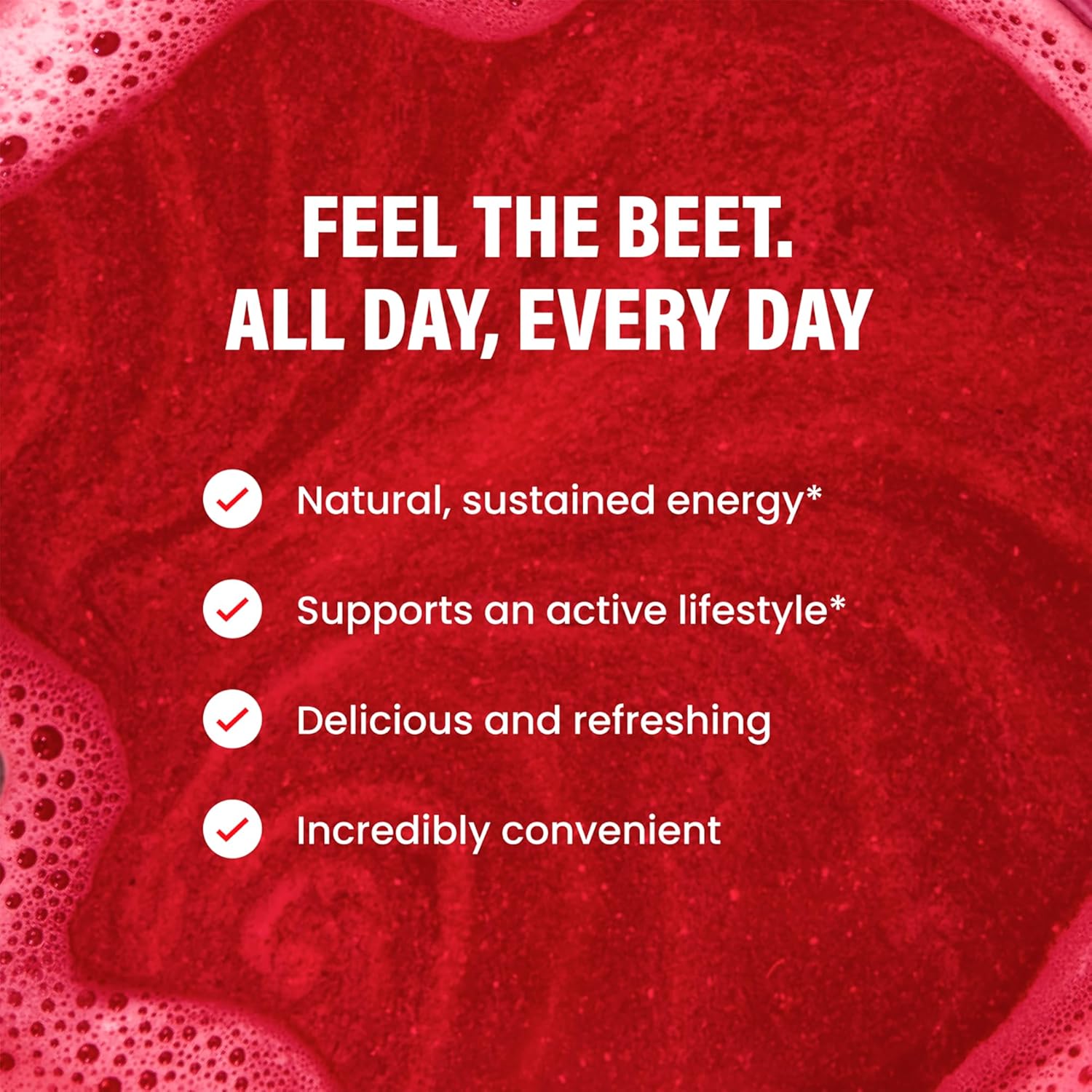 LIVE IT UP | Feel the Beet: Beetroot Powder with Superfood Vitality Blend | Supports Energy, Endurance, and Clarity | Contains Ginkgo, Beetroot, Plant-Based Nitrates, Antioxidants, and Adaptogens - Image 3