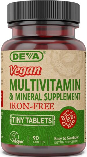 DEVA Vegan Iron-Free Multivitamin &...