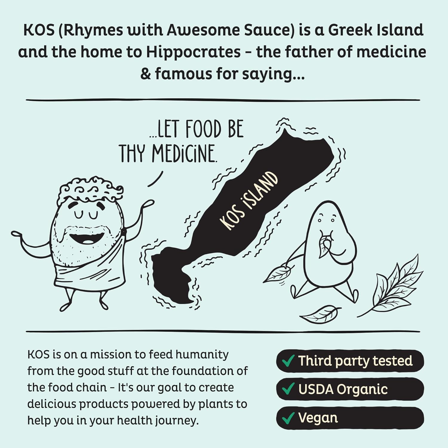 KOS Vegan Protein Powder, Unflavored & Unsweetened - Low Carb Pea Protein Blend, Organic Superfood Rich in Vitamins & Minerals - Keto, Soy, Dairy Free - Meal Replacement for Women & Men - 28 Servings - Image 8