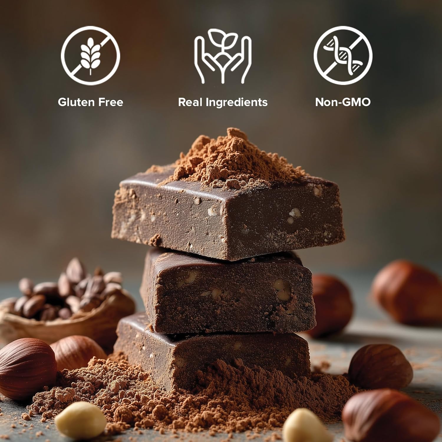 NEOBAR 9g Plant-Based Protein Fruit and Nut Bars - Vegan Snack Bars, Gluten Free Dairy Free Snacks, No Preservatives, No Refined Sugars Added, Non-GMO | Hazelnut & Cacao, 12 Count - Image 7