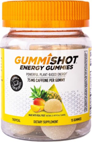 GummiShot Energy Gummies, 1125 mg o...
