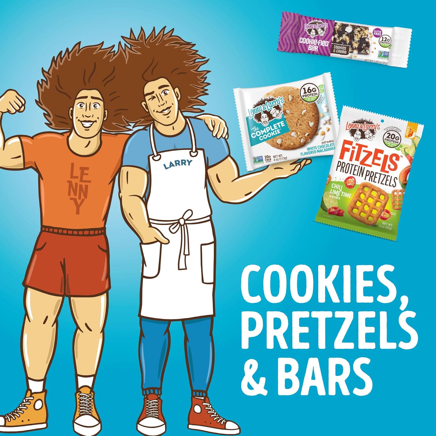 Lenny & Larry's Cookie-fied Protein Bar – Cookies & Creme Vegan Protein Bars 9x45g – Healthy Snacks with 12g Plant Protein & 5g Fiber – Gluten Free Power Bar, Non-GMO & Vegan - Image 6