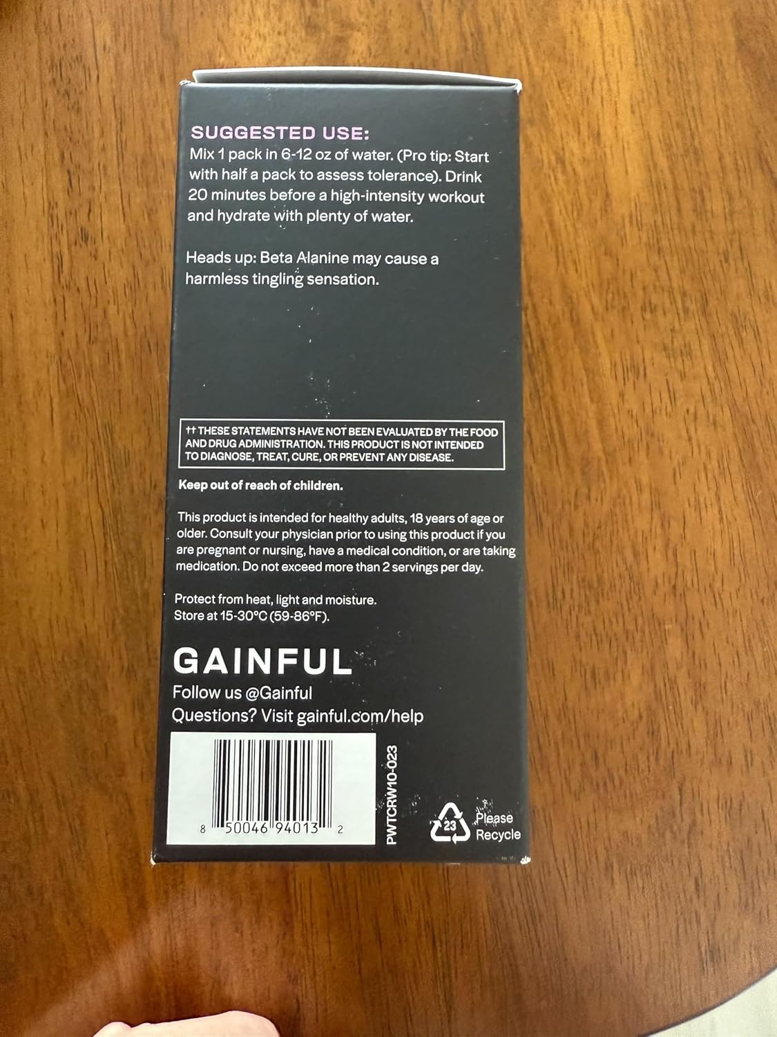 Gainful Pre Workout Powder with Creatine, Caffeine Free Clean Energy, L Citrulline and Beta Alanine for Endurance, BCAA Blend for Muscle Recovery, Vegan, Non GMO, Wild Berry, 10 Servings - Image 9
