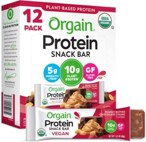 Orgain Organic Vegan Protein Bars, ...