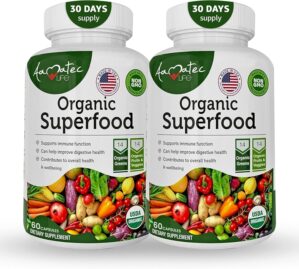 Organic Superfood Greens Fruits and...