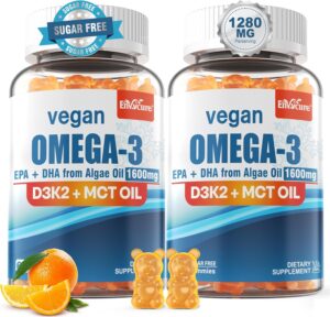 Vegan Omega 3 Gummies 1280mg + Vita...