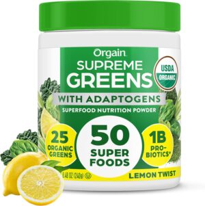 Orgain Supreme Greens Powder with 2...