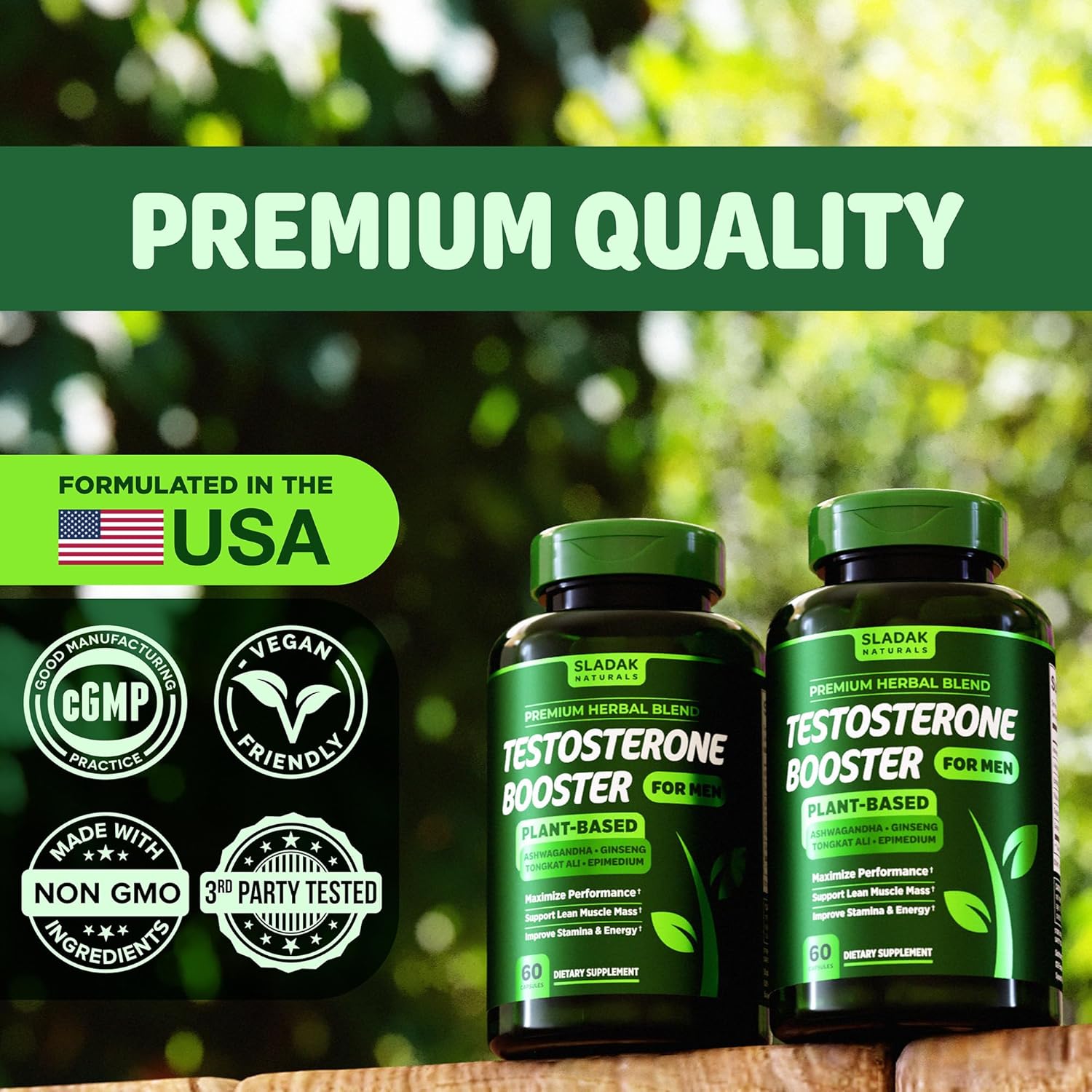 Testosterone Booster Supplement for Men - Male Enhancing Test Boost - Ashwagandha, L-Arginine, Tongkat Ali, Tribulus + More - Workout, Build Muscle, Strength, Energy & Performance - 2 Month Supply - Image 4