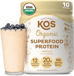 KOS Plant Based Protein Powder, Van...