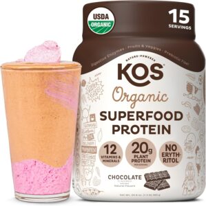 KOS Plant Based Protein Powder, Cho...