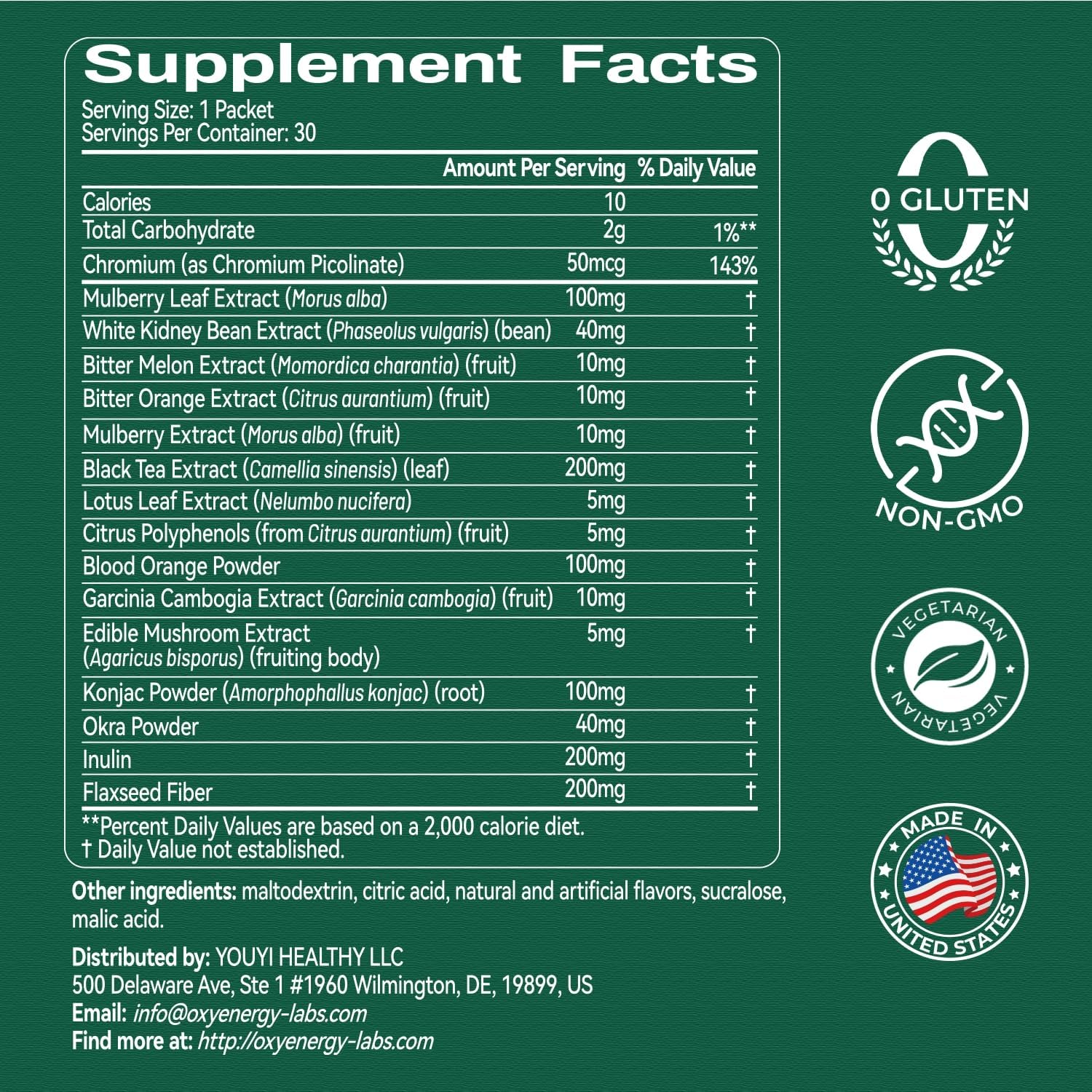 OxyEnergy LIPO Slash 16-in-1 Natural Weight Loss Supplement for Women and Men, Supports Gut Health, GLP-1 Activate & Weight Management, Vegan, Gluten-Free, Non-GMO, 30 Packets, Orange Flavor - Image 2