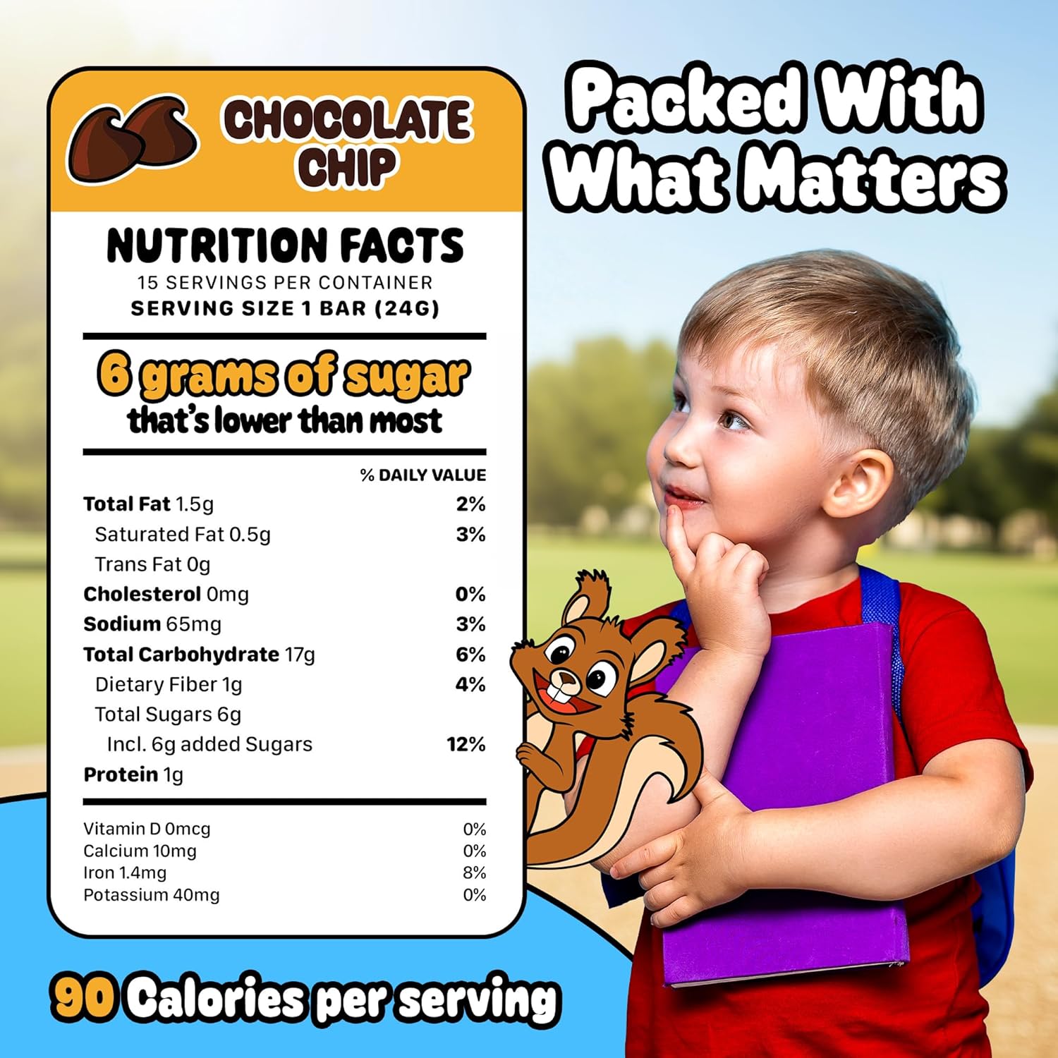 Snakkidz Organic Chewy Granola Bars for Kids, Allergen-Free, Nut-Free, Gluten-Free, Low Sugar Snack Bars Made with Avocado Oil, Individually Wrapped, School Lunch Snacks, Bulk Pack of 45, Variety Pack - Image 2