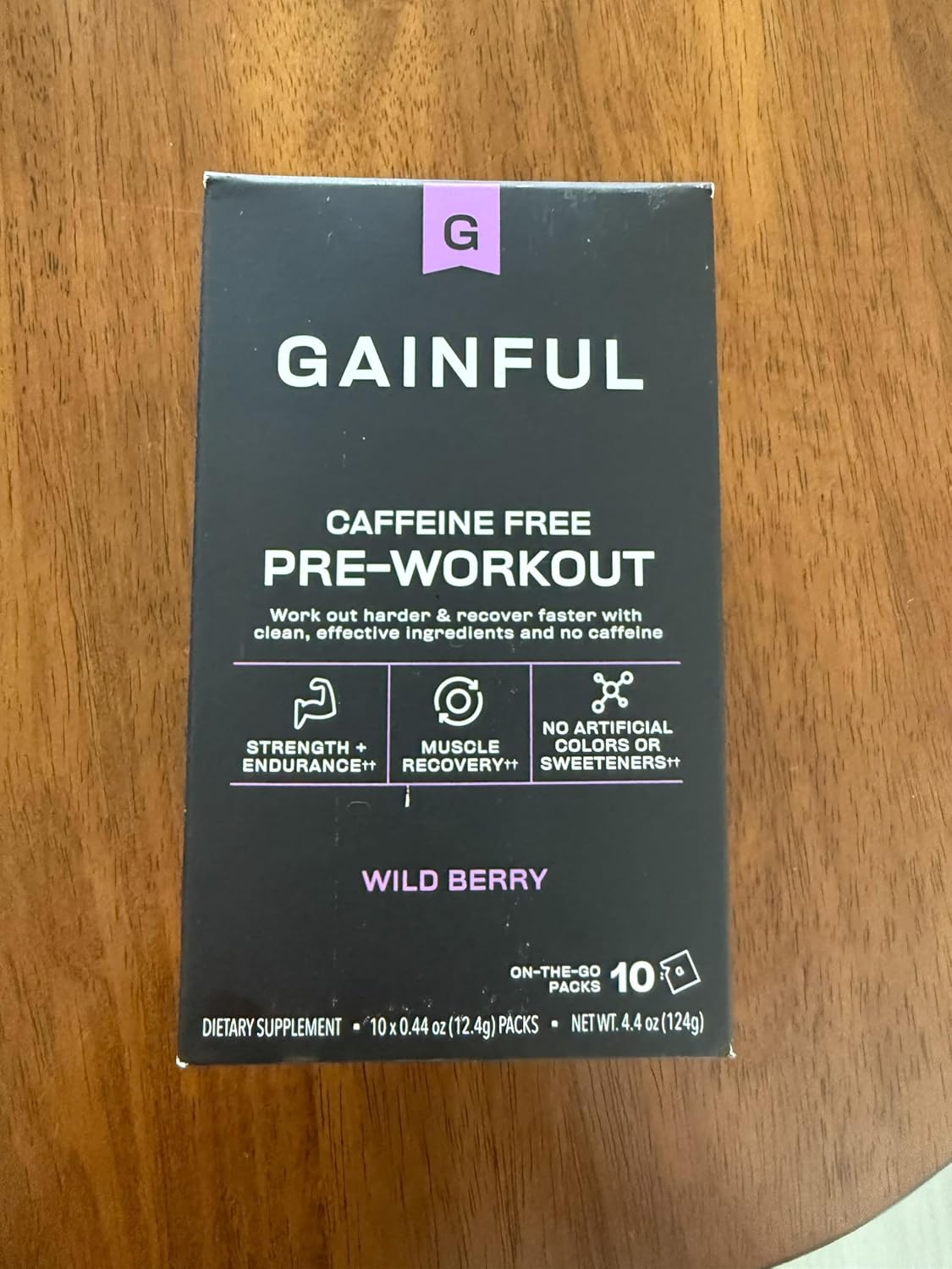 Gainful Pre Workout Powder with Creatine, Caffeine Free Clean Energy, L Citrulline and Beta Alanine for Endurance, BCAA Blend for Muscle Recovery, Vegan, Non GMO, Wild Berry, 10 Servings - Image 6