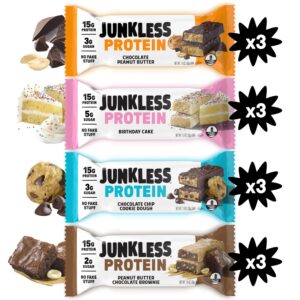 JUNKLESS Protein Bars – 12 Ba...
