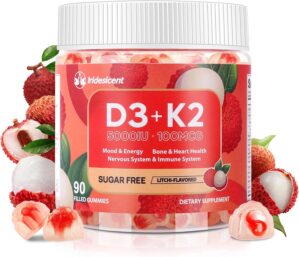 Vitamin D3 K2 Gummies w/Magnesium S...