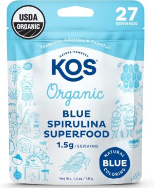 KOS USDA Organic Blue Spirulina Pow...