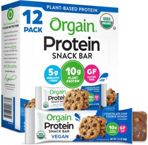 Orgain Organic Vegan Protein Bars, ...