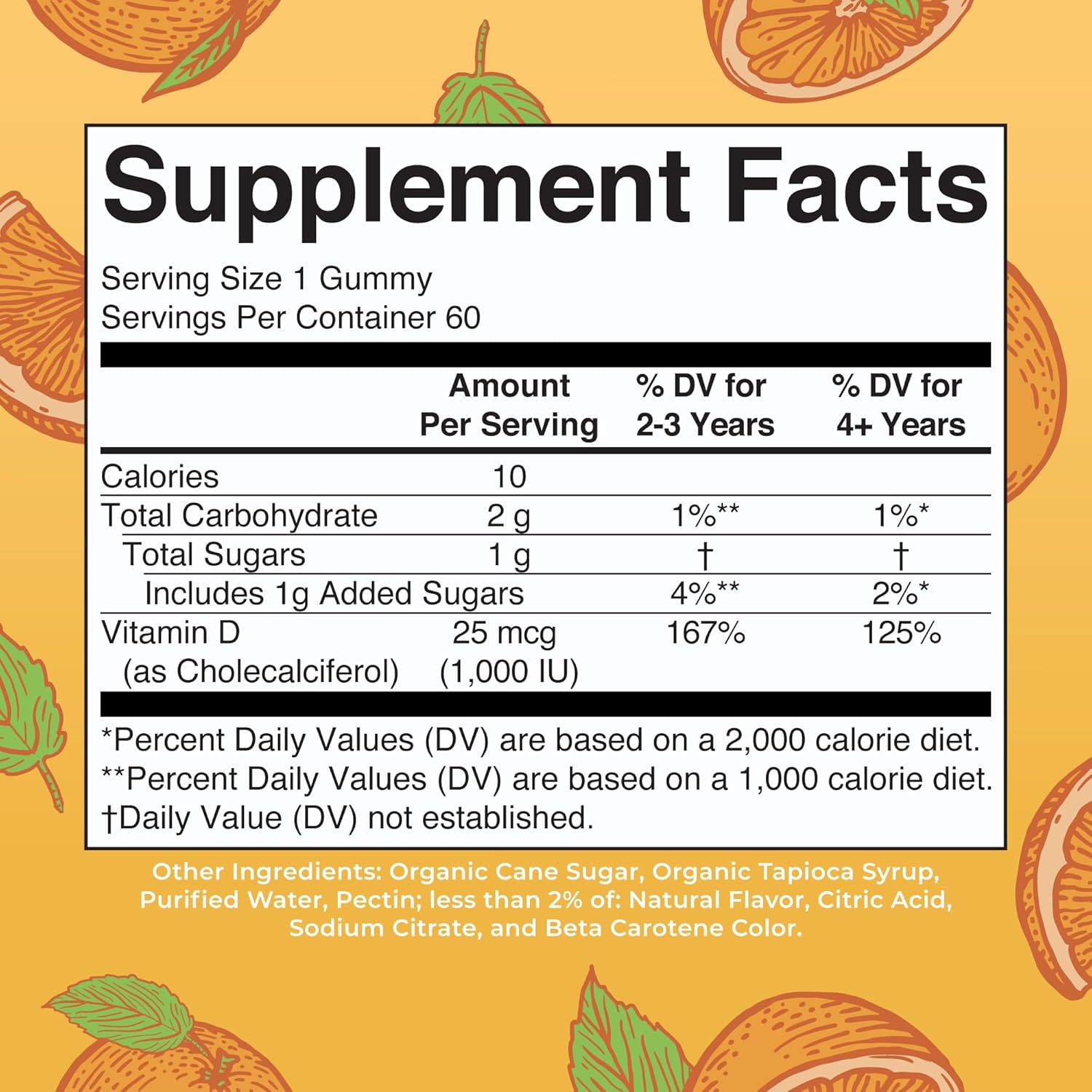 MaryRuth Organics Vitamin D3 Gummies | 2 Month Supply | Adults & Kids Vitamin D Gummy | Immune Support Supplement | VIT D3 1000IU for Bone Health&Muscle Function | Vegan | Non-GMO | Gluten Free | 60 - Image 2