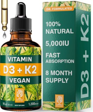 NATURTREU Vegan Vitamin D3 K2 Liqui...