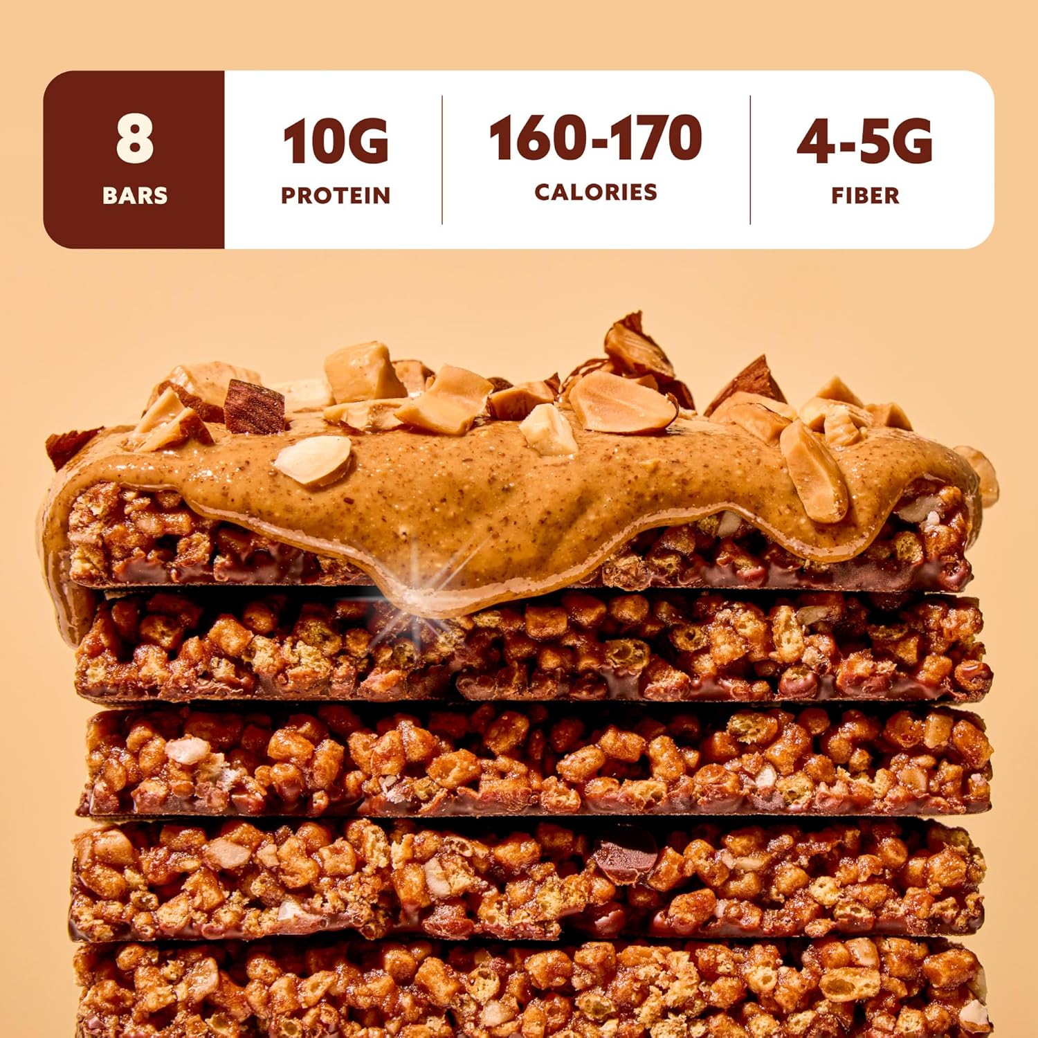 Mezcla Puff-Crispy Plant Based Protein Bars - Variety Pack - Healthy Snacks for Adults & Kids - Granola Bars for School, Travel, & Office Snacks - Gluten Free, Vegan, Non GMO, 10g Protein - 8 Count - Image 4