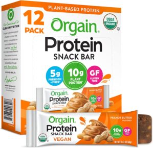 Orgain Organic Vegan Protein Bars, ...