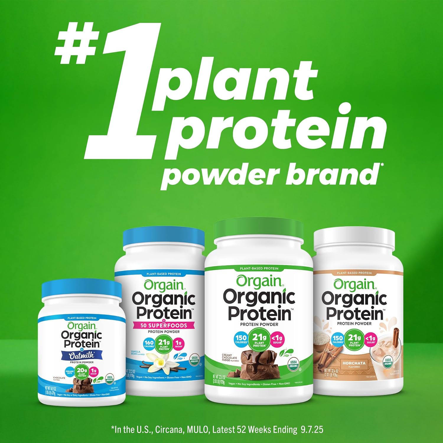 Orgain Organic Vegan Protein Powder, Horchata - 21g Plant Based Protein, 9g Prebiotic Fiber, Low Net Carb, No Lactose Ingredients, No Added Sugar, Non-GMO, For Shakes & Smoothies, 2.03 lb - Image 7