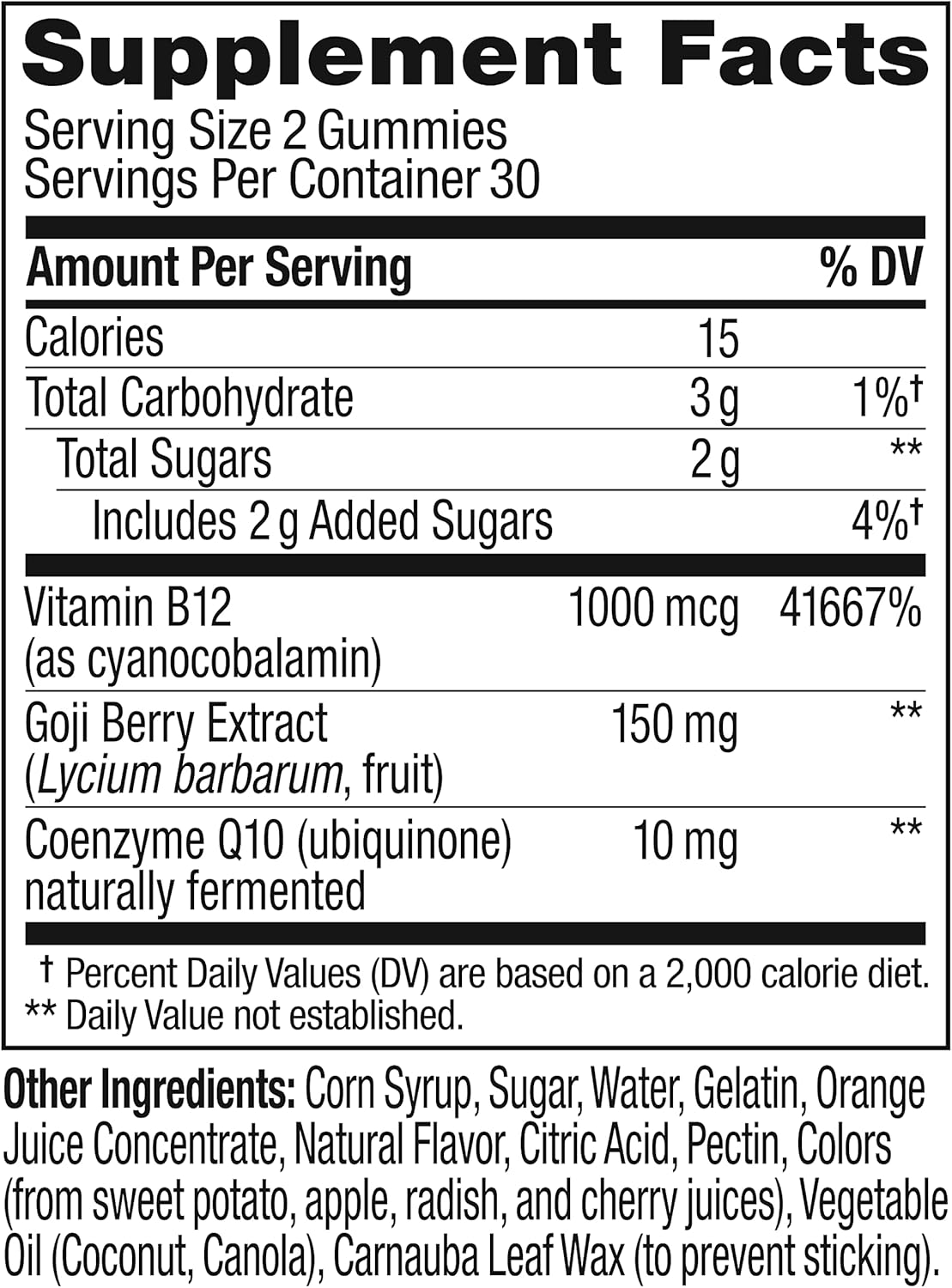 OLLY Extra Strength Daily Energy Gummy, Caffeine Free, 1000mcg Vitamin B12, CoQ10, Goji Berry, Adult Chewable Supplement, Berry Yuzu Flavor - 60 Count - Image 7